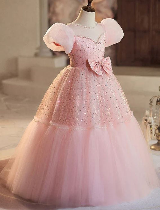 Fluffy Beaded Birthday Party Gown