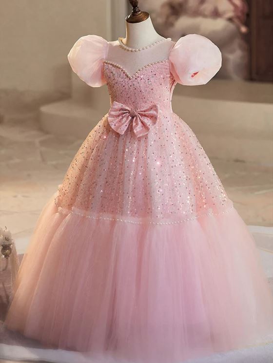 Fluffy Beaded Birthday Party Gown