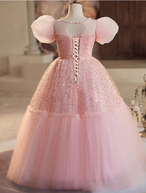 Fluffy Beaded Birthday Party Gown