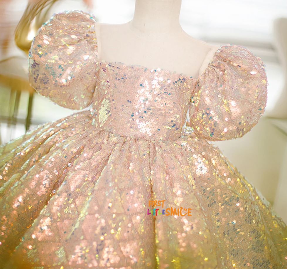 Sequin Fluffy Birthday Party Dress