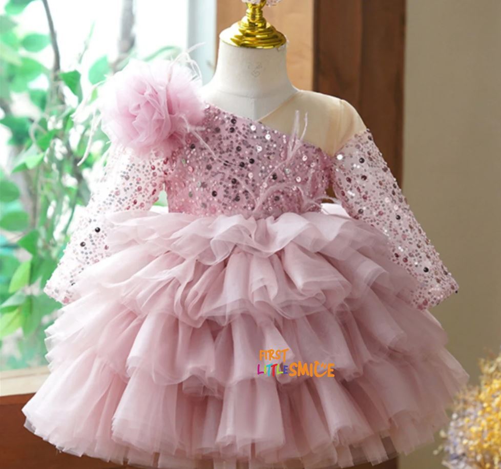 Beaded Fluffy Birthday Party Dress