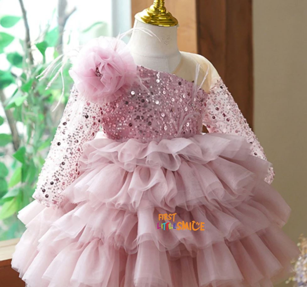 Beaded Fluffy Birthday Party Dress