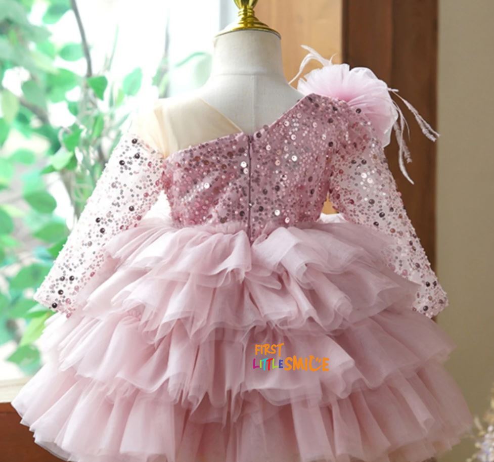 Beaded Fluffy Birthday Party Dress