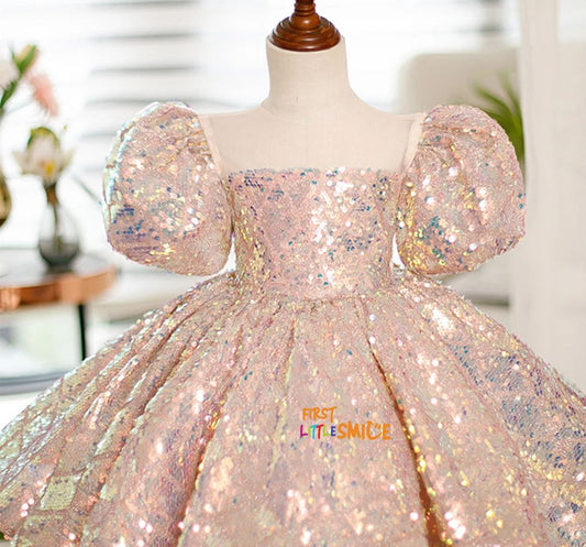 Sequin Fluffy Birthday Party Dress