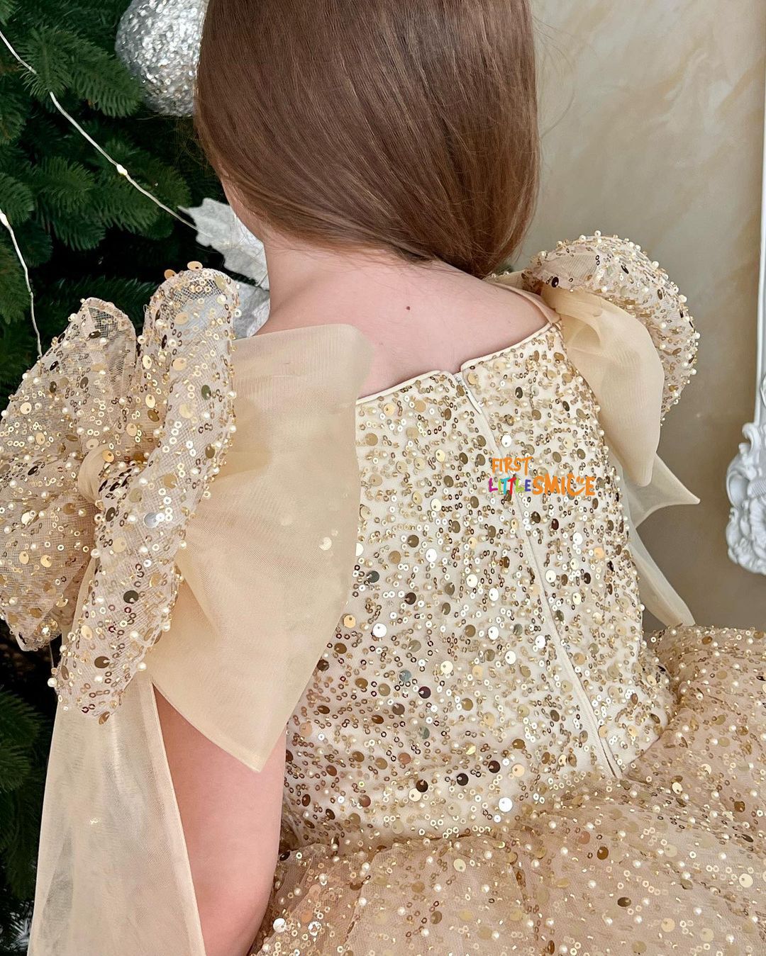 Beaded Fluffy Birthday Party Dress