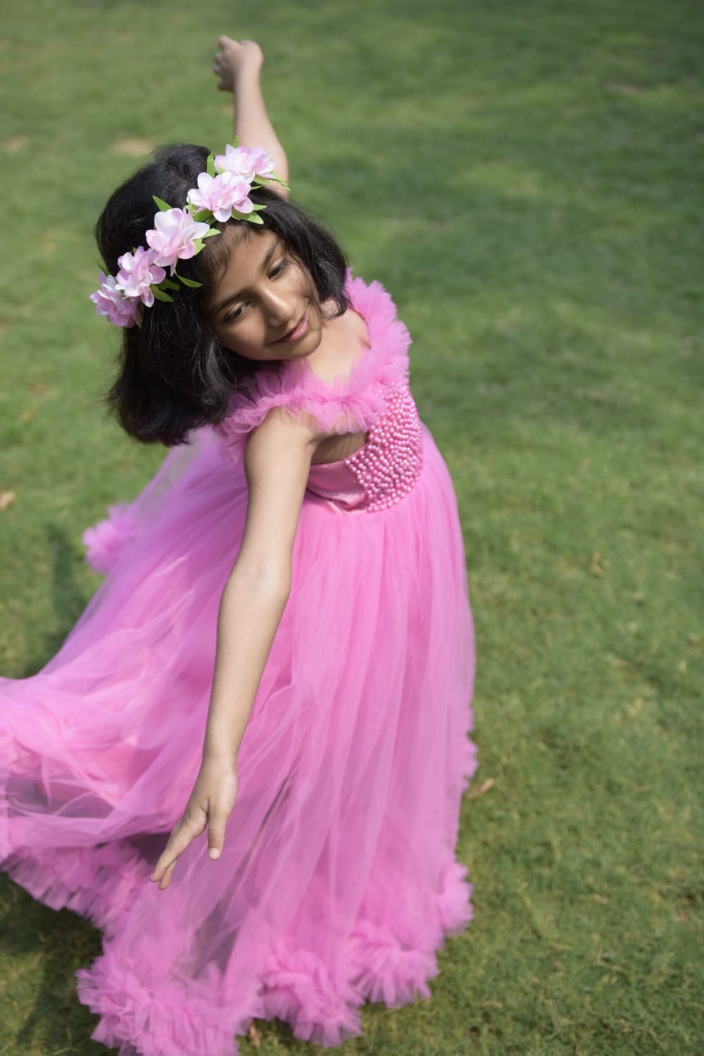 Beaded Fluffy Birthday Party Dress