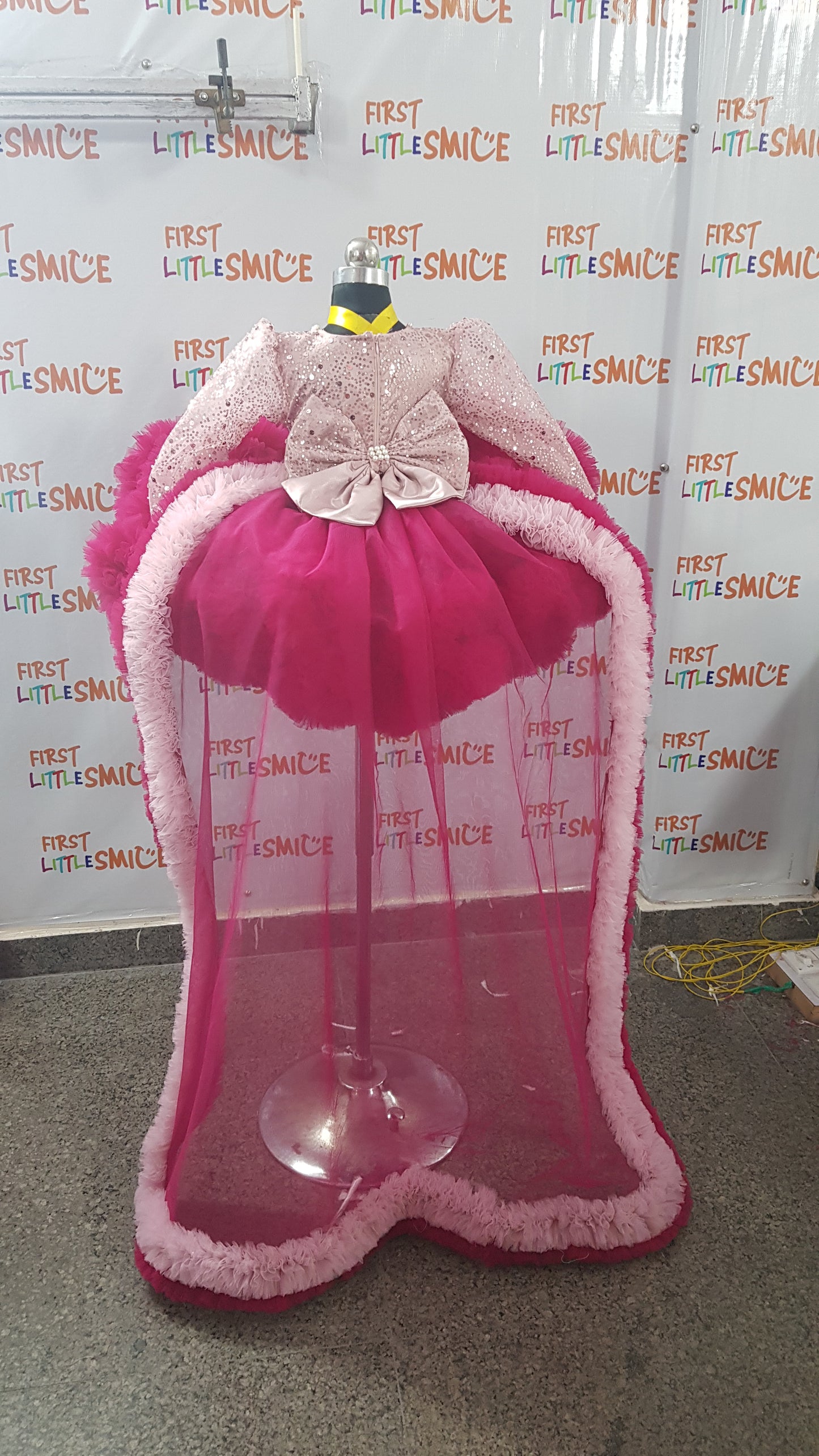 Fluffy Birthday Party Dress With Tail