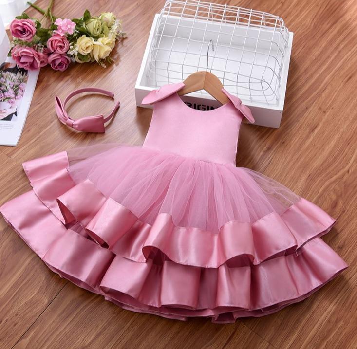 Multilayer Fluffy Birthday Party Dress – First Little Smile