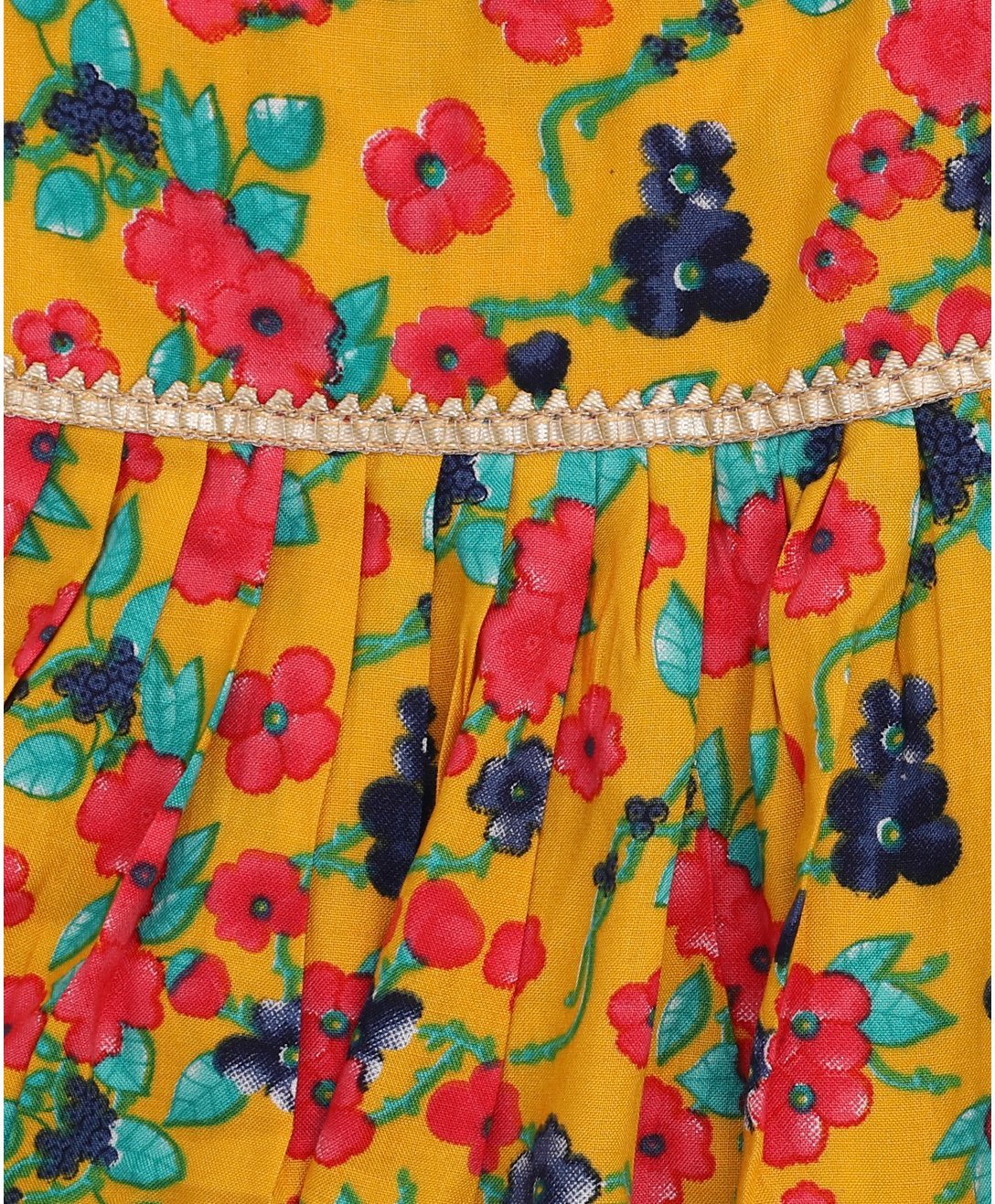 Full Sleeves Floral Print Kurti With Sharara Pants & Dupatta