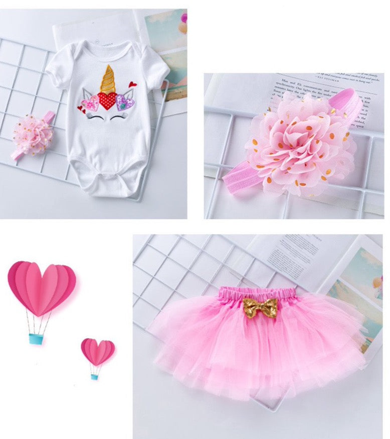 Unicorn Romper With Tutu Skirt