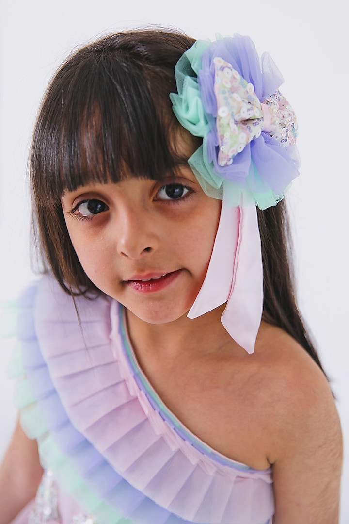 Multicolour Rainbow Unicorn Styled Birthday Party Dress